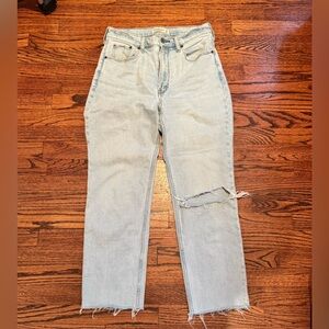 Abercrombie Women’s Ultra High Rise Ankle Straight Jean